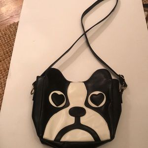 French Bulldog Vinyl Cross Body Purse